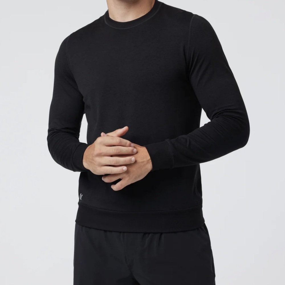 Black men's Vuori ponto crew
